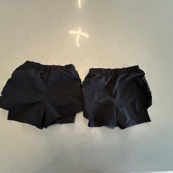 2 Pair Girl XS (5) Old Navy Inner Lined Layer So Dry Cool Black Shorts EUC - Picture 5 of 5